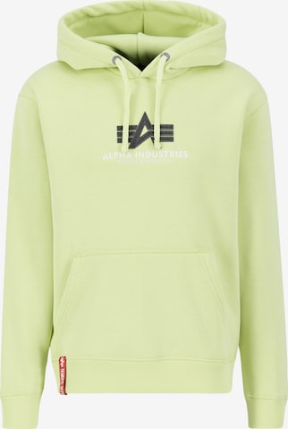 ALPHA INDUSTRIES Sweatshirt in Yellow: front