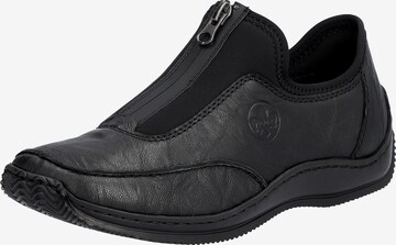 Rieker Slip-Ons in Black: front