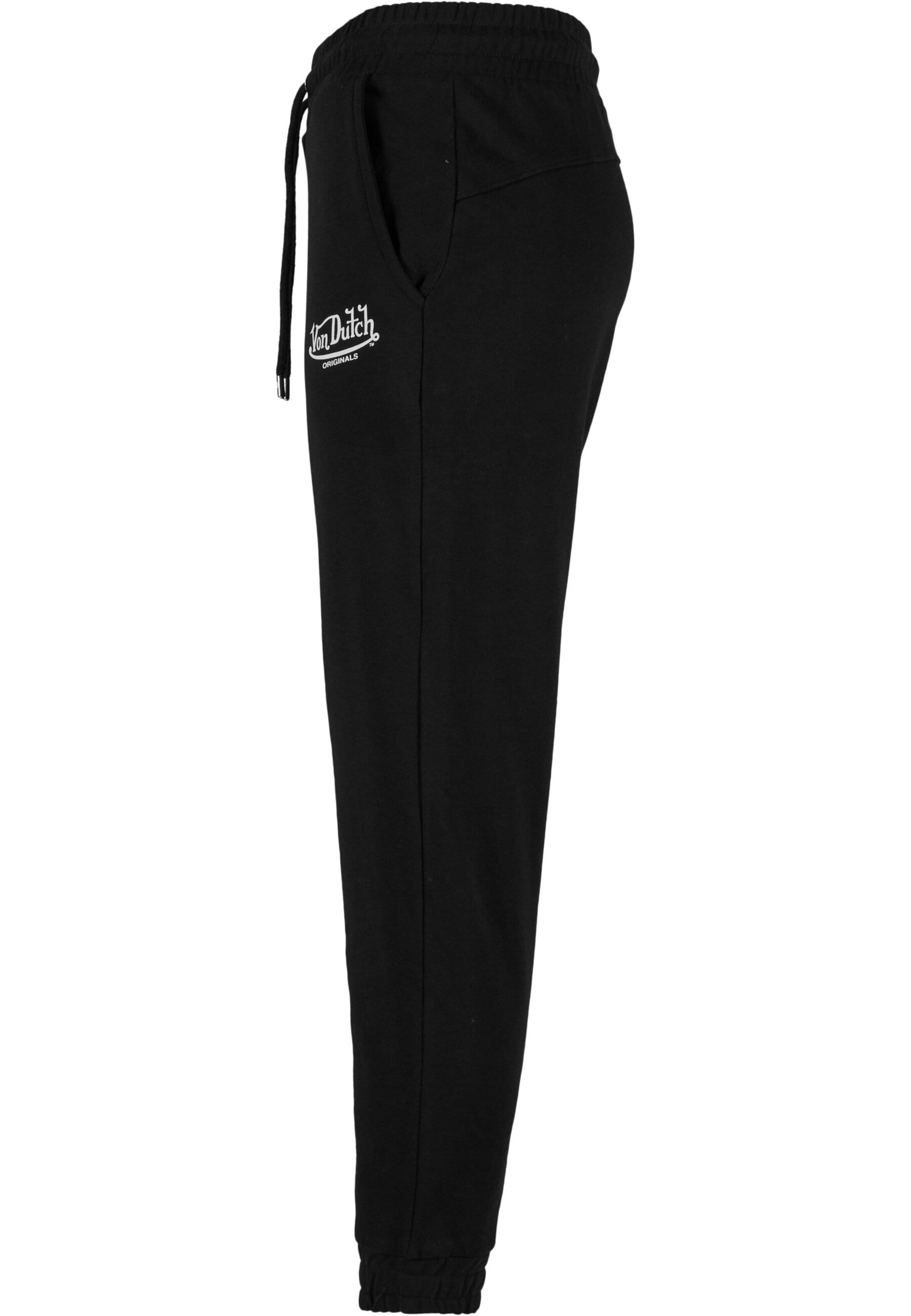 Effilé Pantalon 'Ellis' Von Dutch Originals en noir