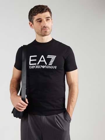 juoda EA7 Emporio Armani Marškinėliai: priekis