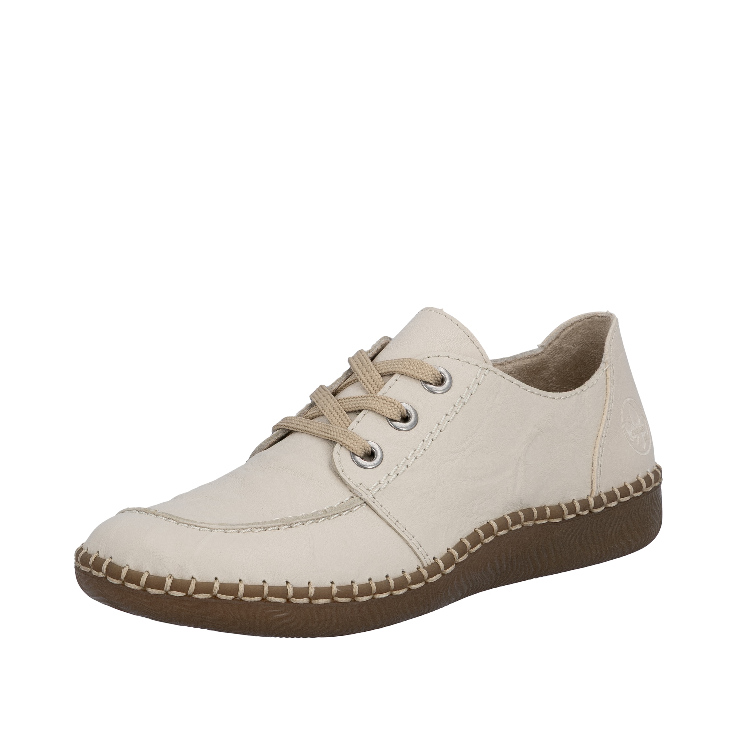 Rieker Schnürschuh in Beige: Vorderseite