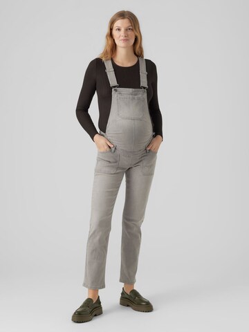 MAMALICIOUS Regular Tuinbroek jeans 'HILL' in Grijs