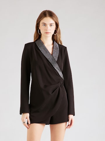 Salopeta de la River Island pe negru: față