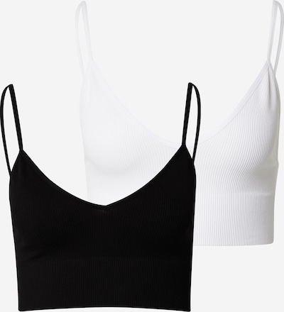 ONLY Soutien-gorge 'VICKY' en noir / blanc, Vue avec produit