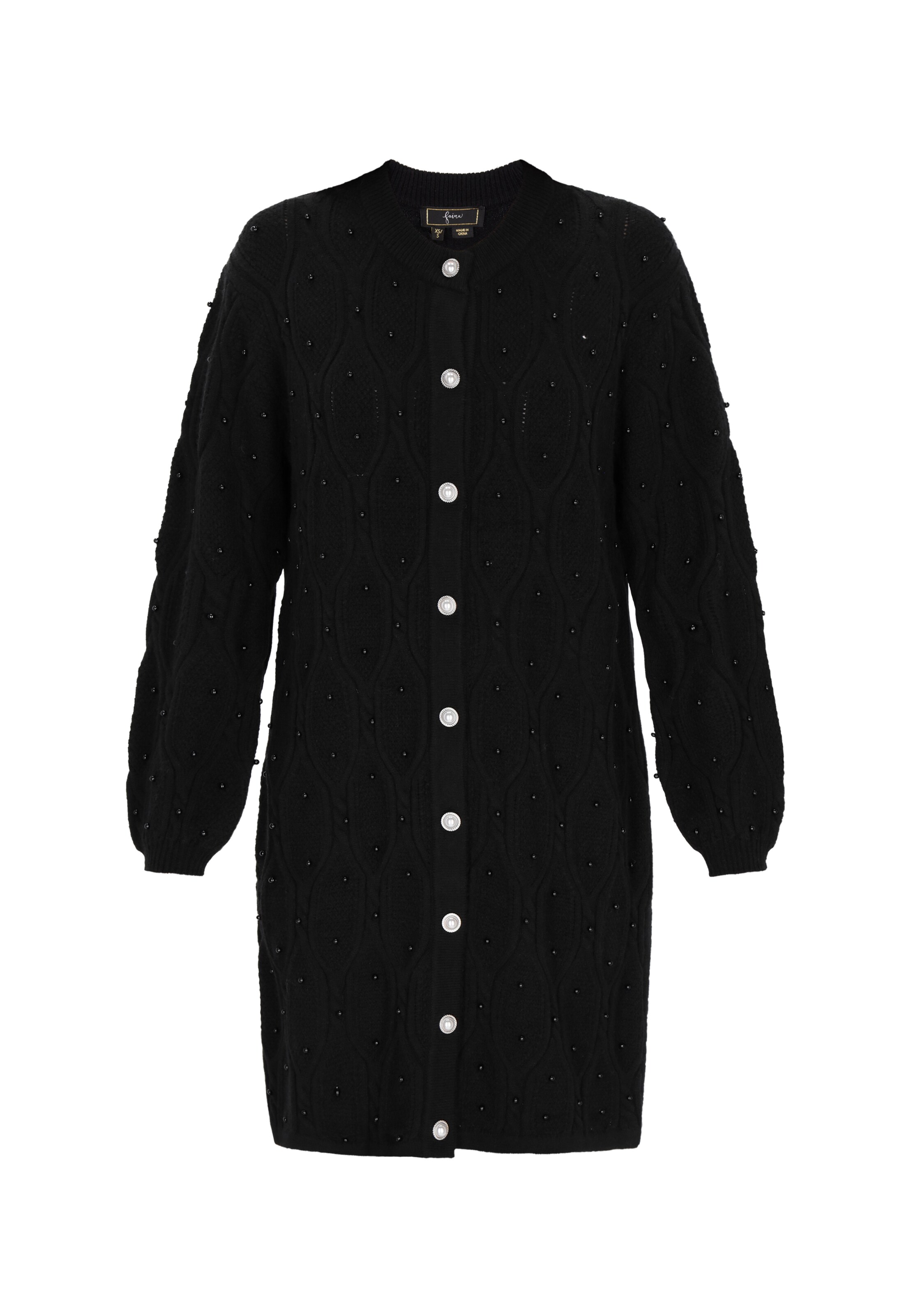 faina - Casaco de malha em preto: frente