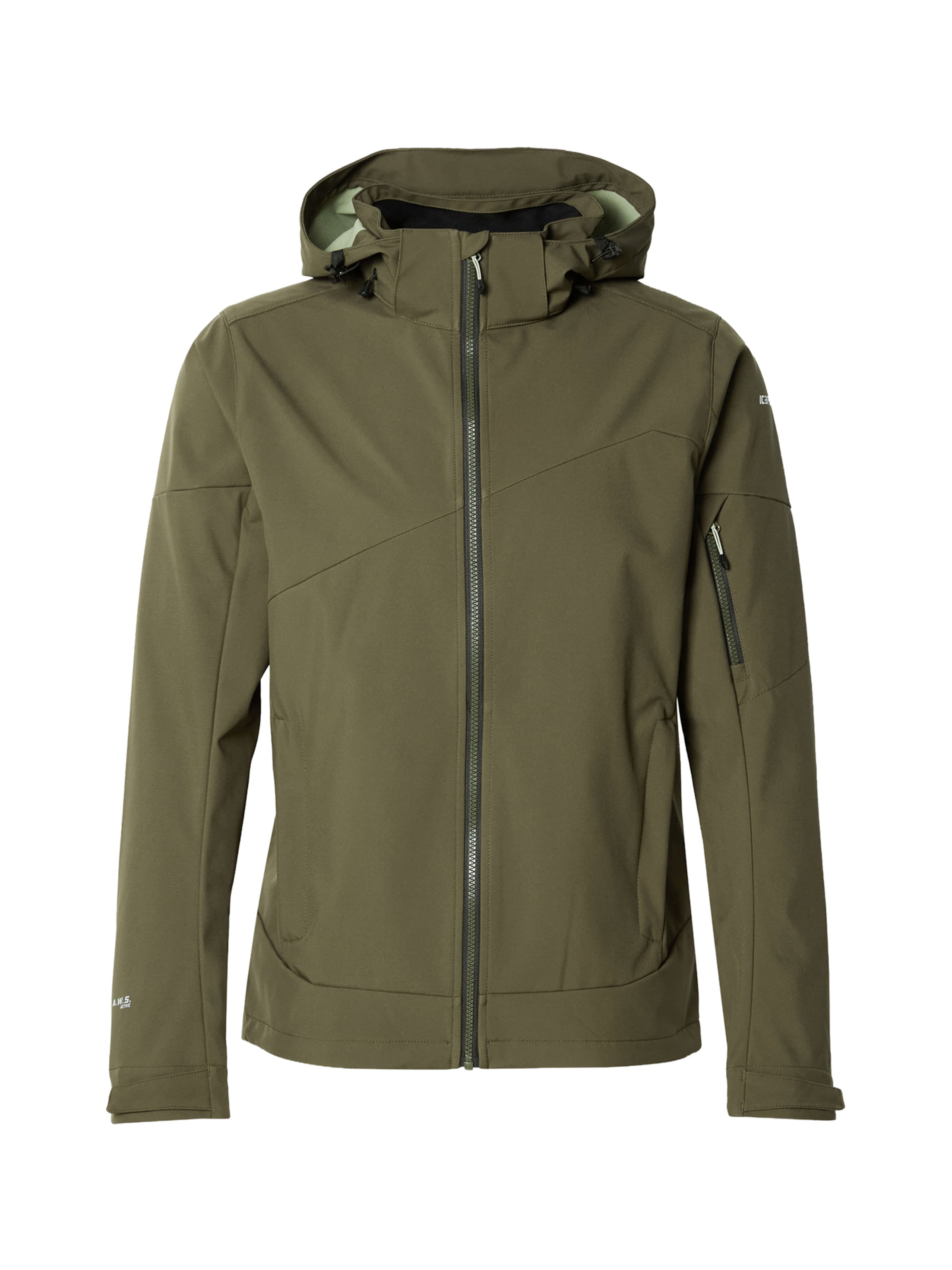 ICEPEAK Outdoorjacka 'BARMSTEDT' i grön: framsida