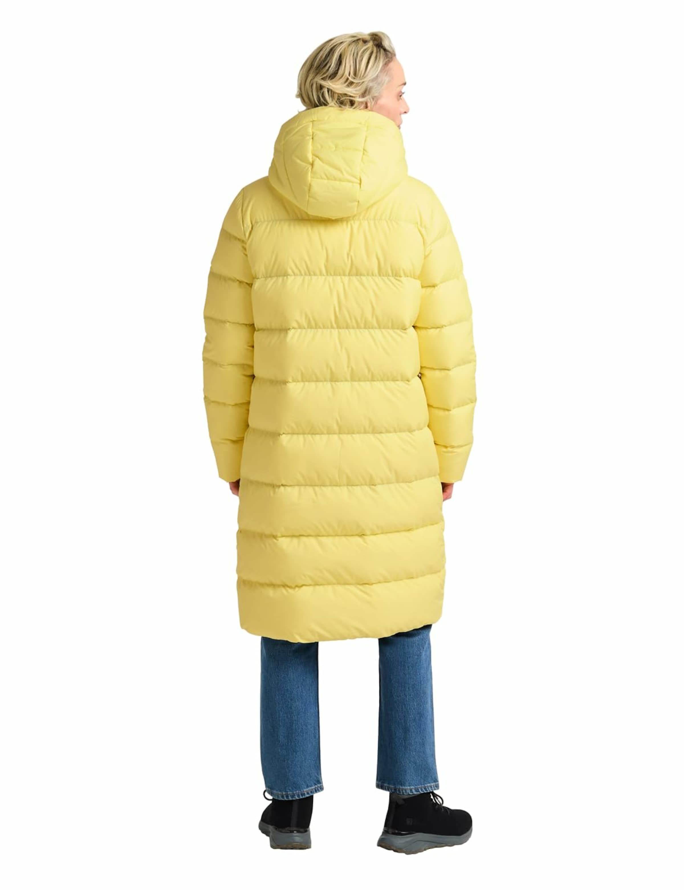 JACK WOLFSKIN Winter coat in Yellow