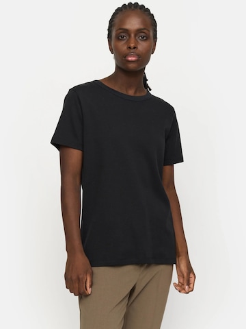 Top ' SRHella ' de la Soft Rebels pe negru: față