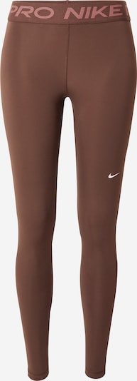NIKE Sports trousers 'Pro' in Brown / Pink / White, Item view