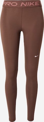 NIKE Sports trousers 'Pro' in Brown: front