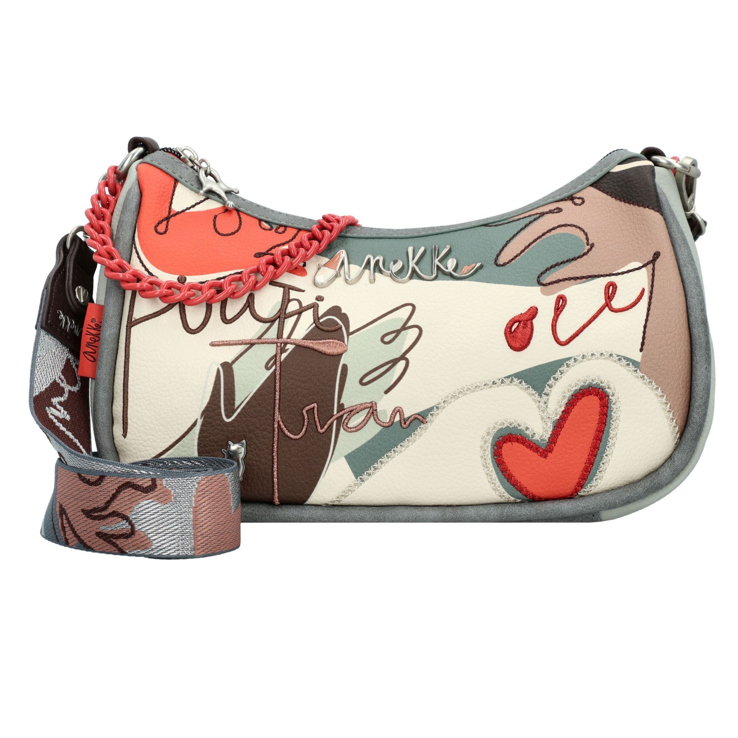 Anekke Schultertasche in Beige: Vorderseite