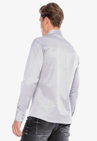 CIPO & BAXX Slim fit Button Up Shirt in Grey