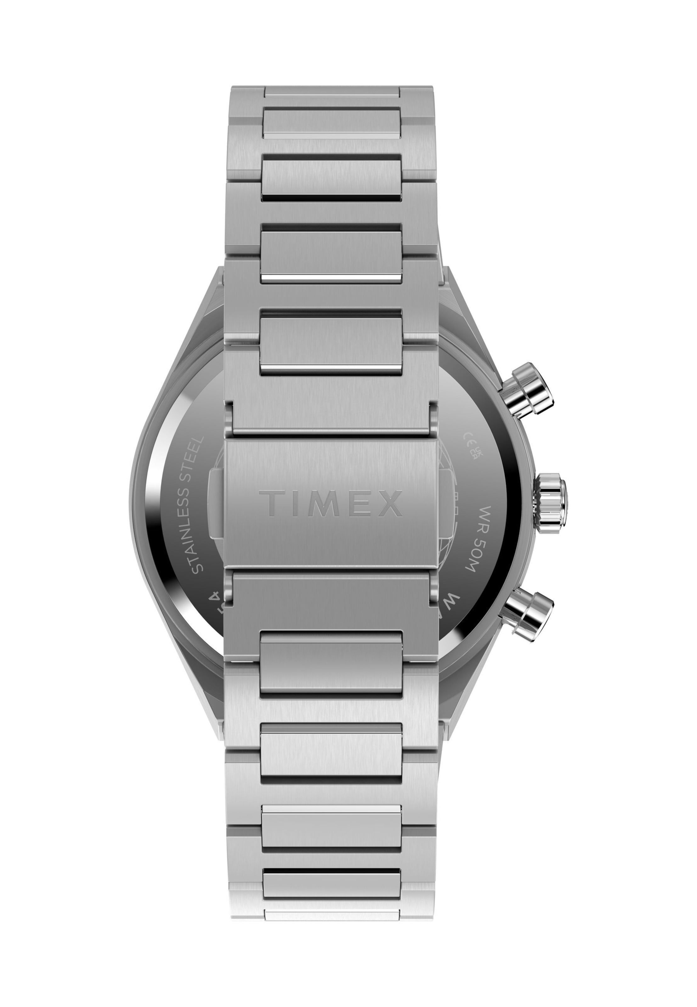 Montre à affichage analogique TIMEX en argent