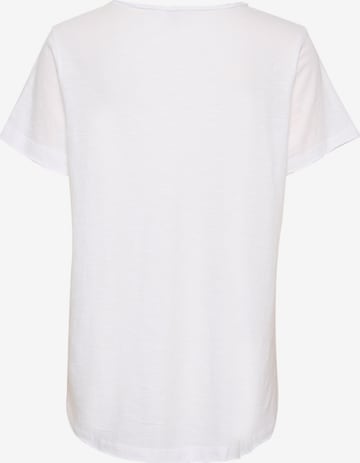 T-shirt 'Seria' Cream en blanc