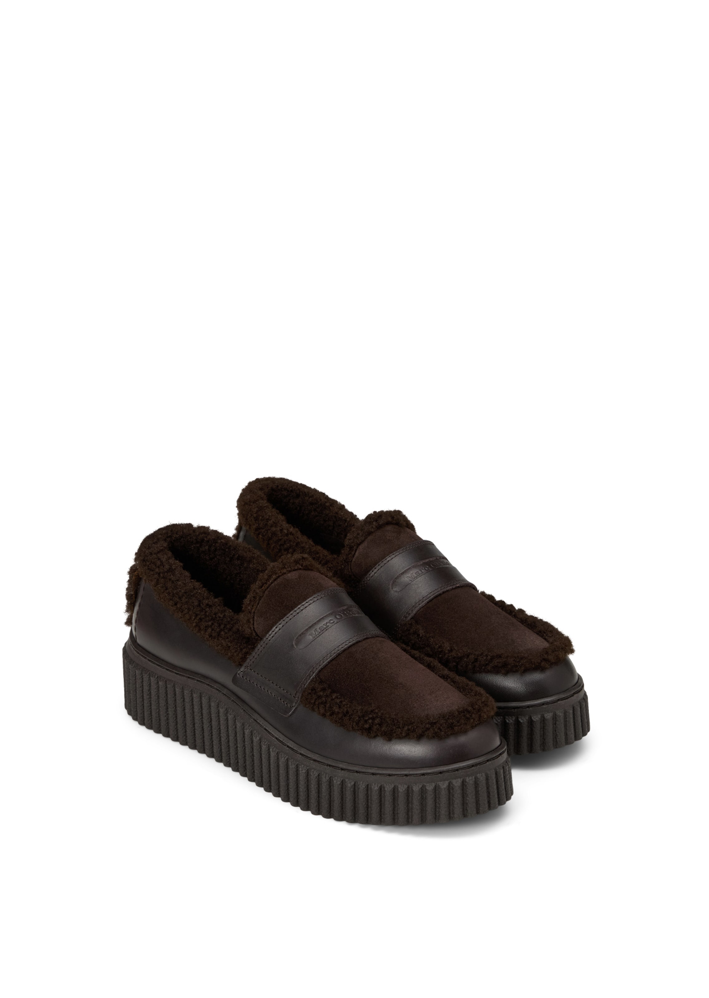 Marc O'Polo Slipper 'Bianca' in Braun: Vorderseite