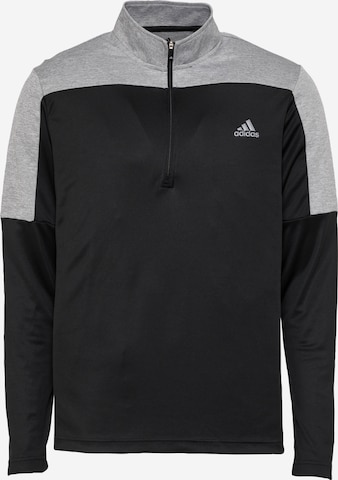 ADIDAS GOLF Sportovní mikina – černá: přední strana