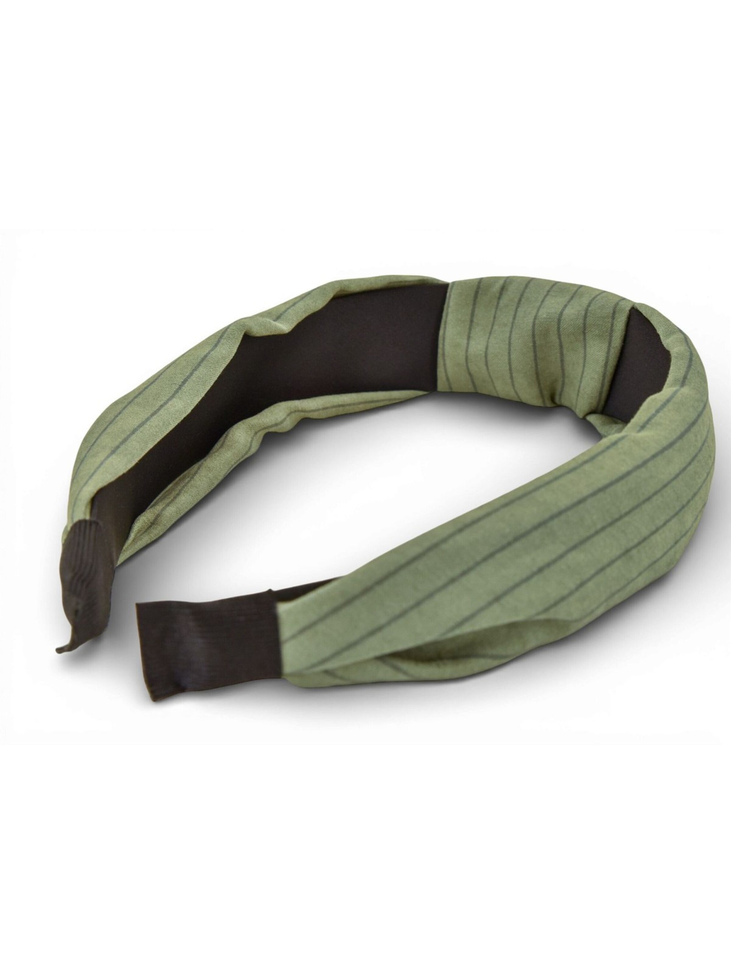 styleBREAKER Hair jewelry 'Haarreif Gestreift mit Twist Knoten' in Green