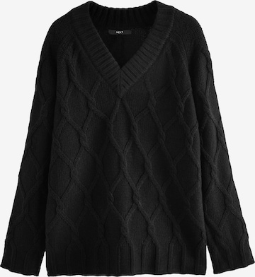 Next Пуловер в черно: отпред