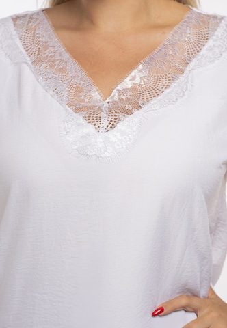 Karko Blouse ' LEONA ' in White