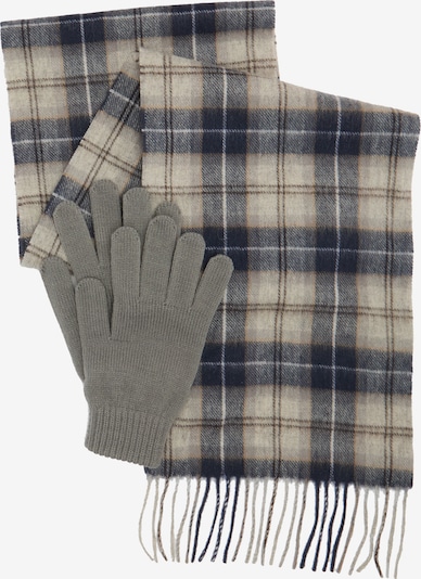 Šalikas iš Barbour, spalva – tamsiai mėlyna / tamsiai ruda / akmens / tamsiai pilka, Prekių apžvalga