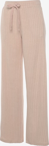 LASCANA - Pantalón de pijama en beige