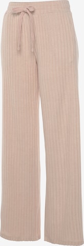 Pantalon de pyjama LASCANA en beige