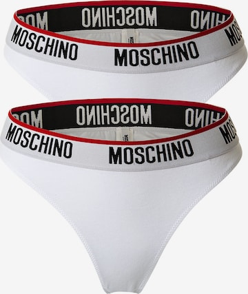 String di MOSCHINO in bianco: frontale