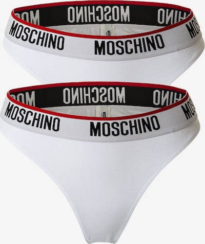 MOSCHINO String in rot / schwarz / weiß, Produktansicht