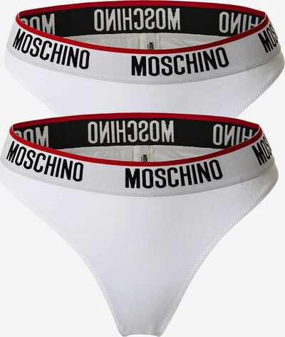 MOSCHINO String in rot / schwarz / weiß, Produktansicht