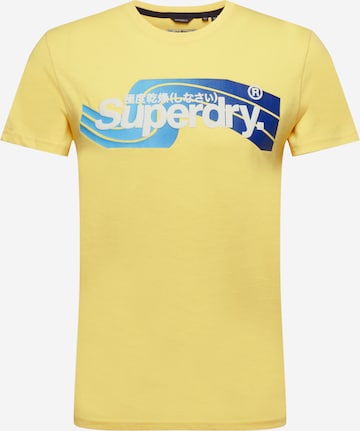 Superdry T-Shirt in Gelb: predná strana