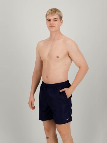 Nike Swim Athletic Swim Trunks in Blue: front