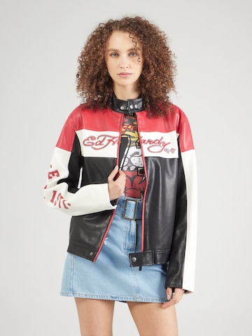 Ed Hardy Between-season jacket in Red: front