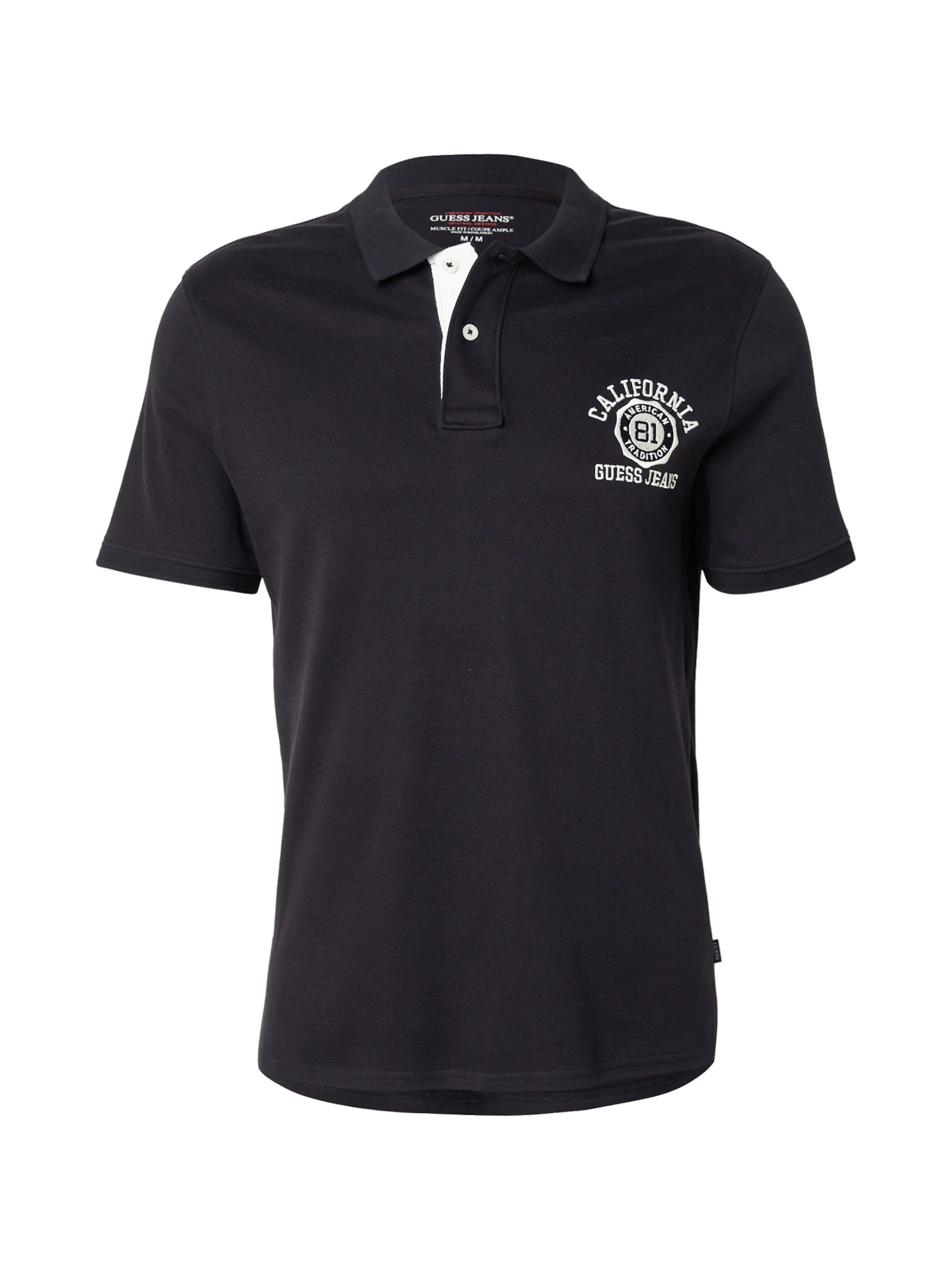 T-Shirt GUESS JEANS en noir : devant