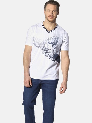 Jan Vanderstorm Shirt 'Bryno' in Wit: voorkant