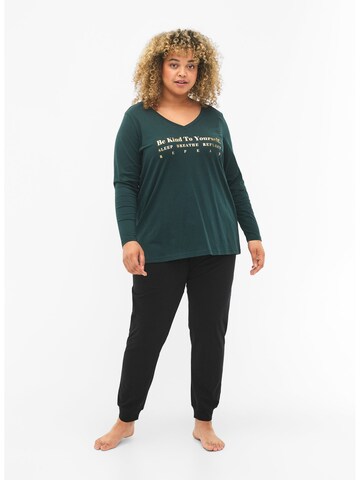 Zizzi Shirt 'MALMA' in Grün