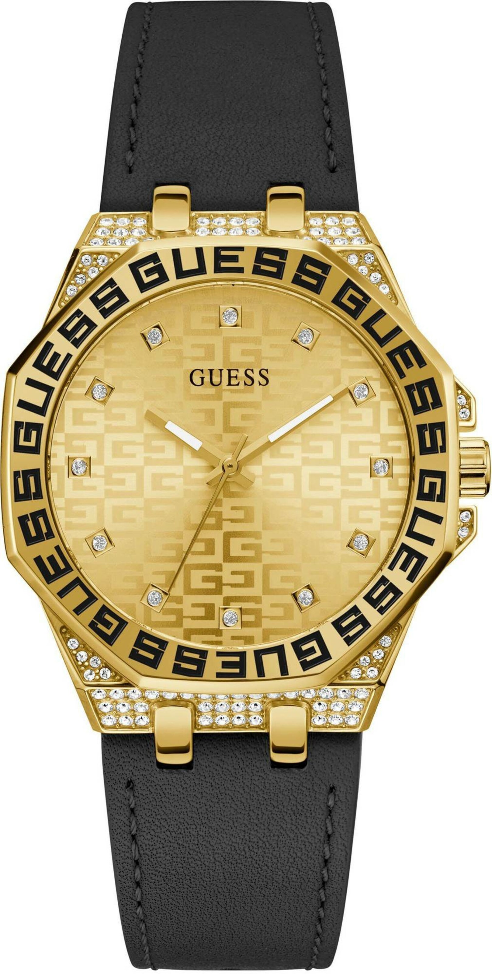 GUESS Analoog horloge in Goud: voorkant