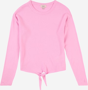 ONLY GIRLS Pulover 'KOGNEW AMALIA' | roza barva: sprednja stran