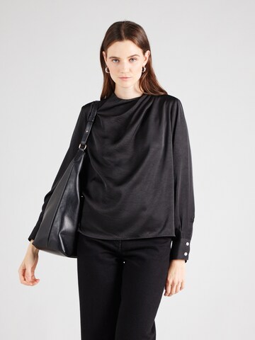 YAS - Blusa 'YASCAPELA' em preto: frente