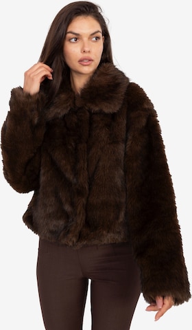 Madnezz House Tussenjas in Bruin: voorkant