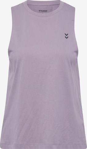 T-shirt fonctionnel Hummel en violet : devant