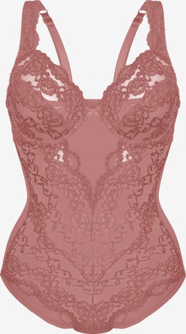 sassa Bodysuit 'CLASSIC LACE' in Pink: front