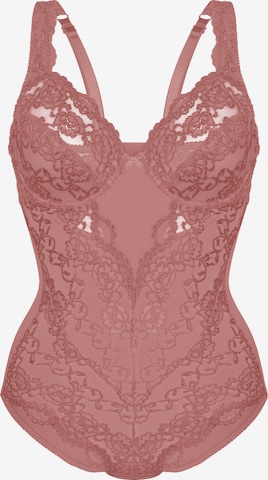 sassa Bodysuit 'CLASSIC LACE' in Pink: front