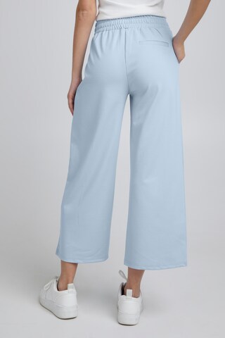 ICHI Wide leg Pleat-front trousers 'Kate' in Blue