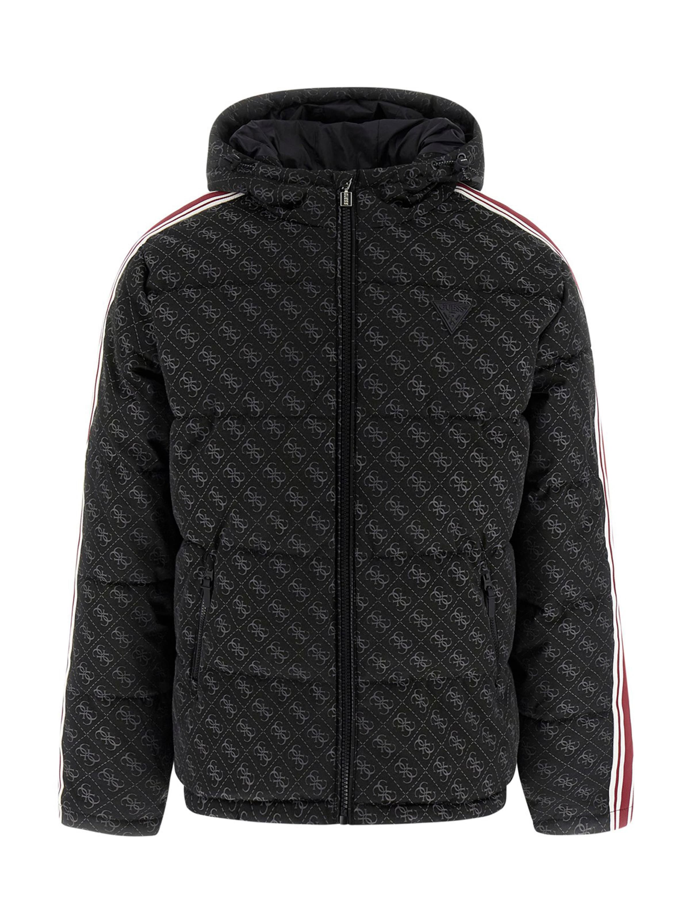 GUESSZimska jakna - crna boja: prednji dio