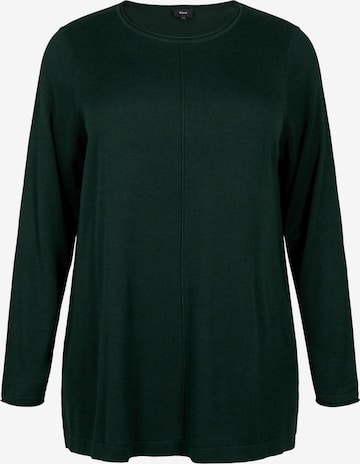 Pull-over 'Mshape' Zizzi en vert : devant