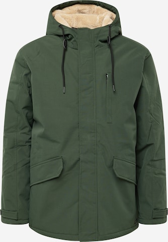 BLEND Χειμερινό μπουφάν σε πράσινο: μπροστά