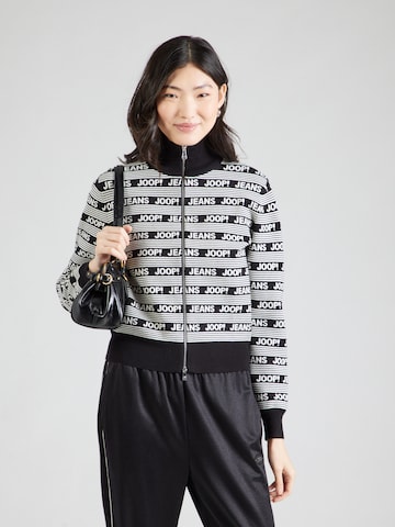 JOOP! Jeans Knit cardigan 'Kadri' in Black: front