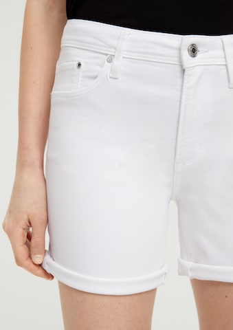 s.Oliver Slimfit Shorts in Weiß