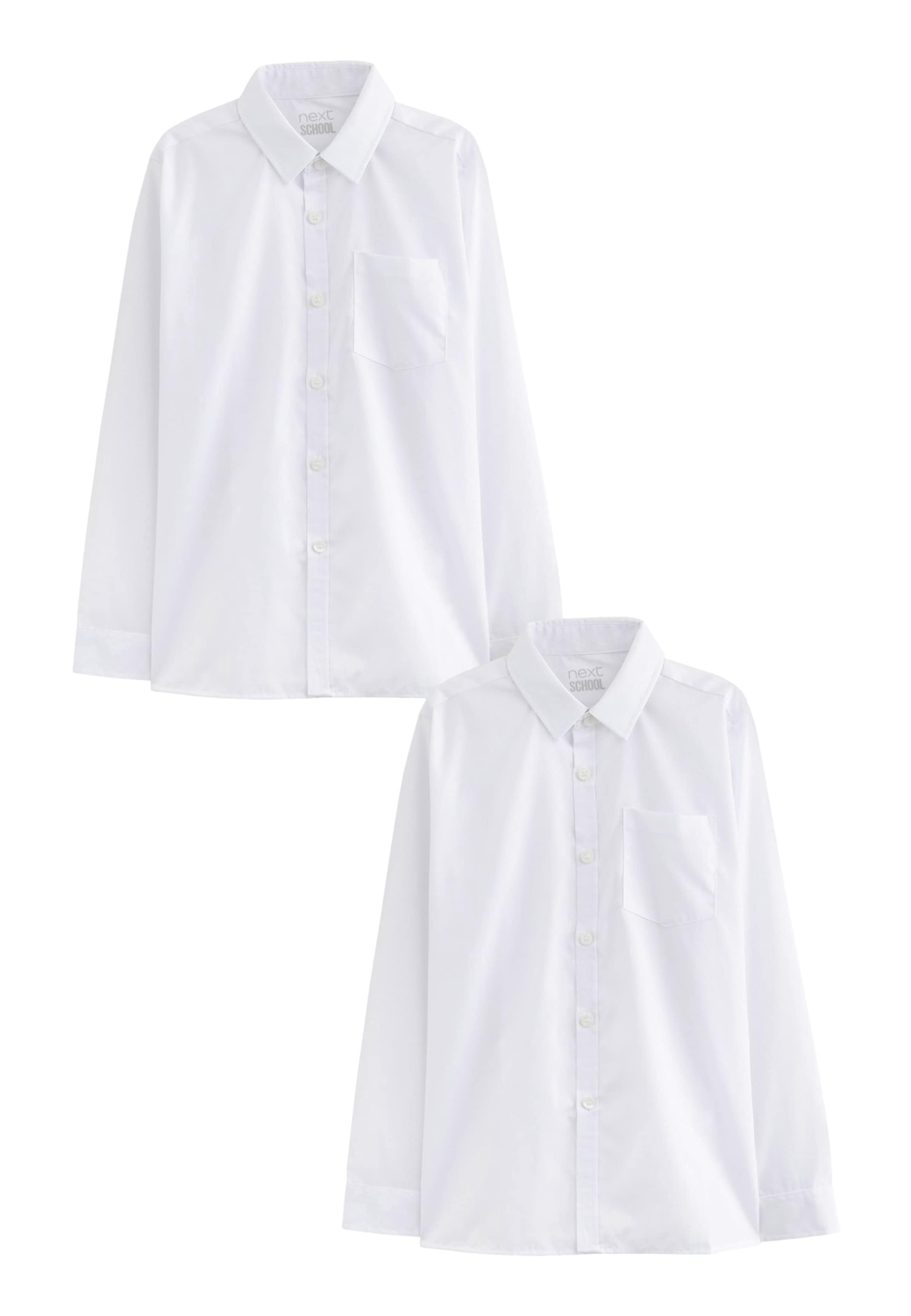 Coupe regular Chemise Next en blanc : devant