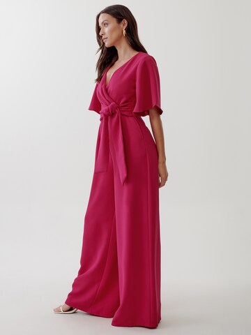 Tussah Jumpsuit 'CARIN ' in Roze